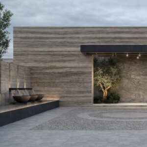 Titanium Travertine Marble